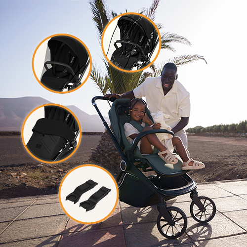 Lionelo Mika Plus Black Onyx — Buggy
